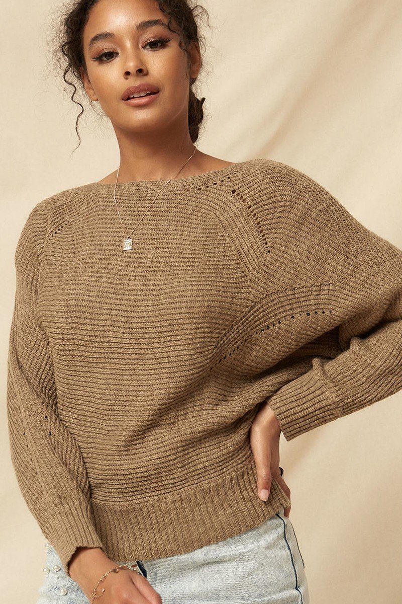 THE NOLA Ribbed Knit Sweater