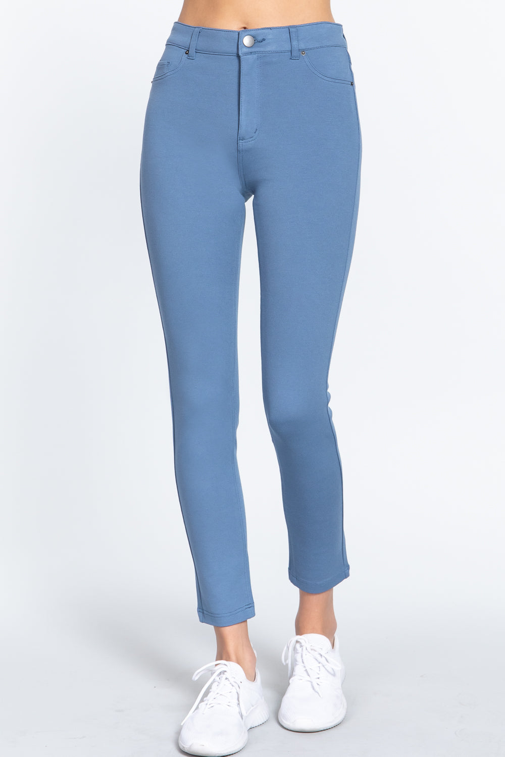THE MELINDA 5-pockets Shape Skinny Ponte Mid-rise Pants