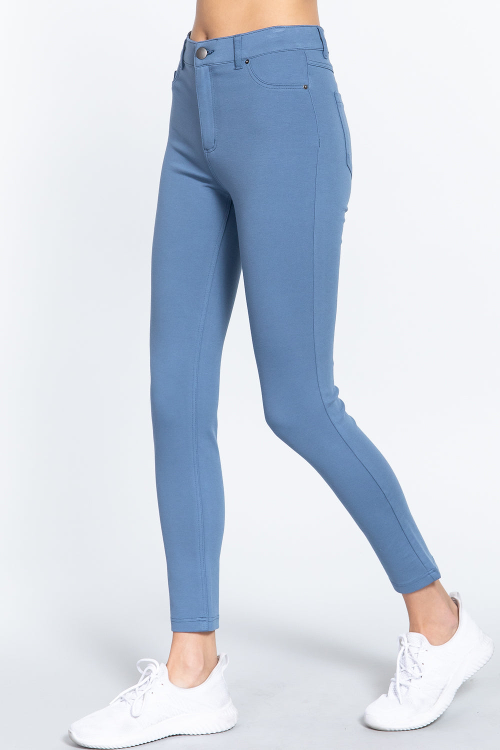 THE MELINDA 5-pockets Shape Skinny Ponte Mid-rise Pants