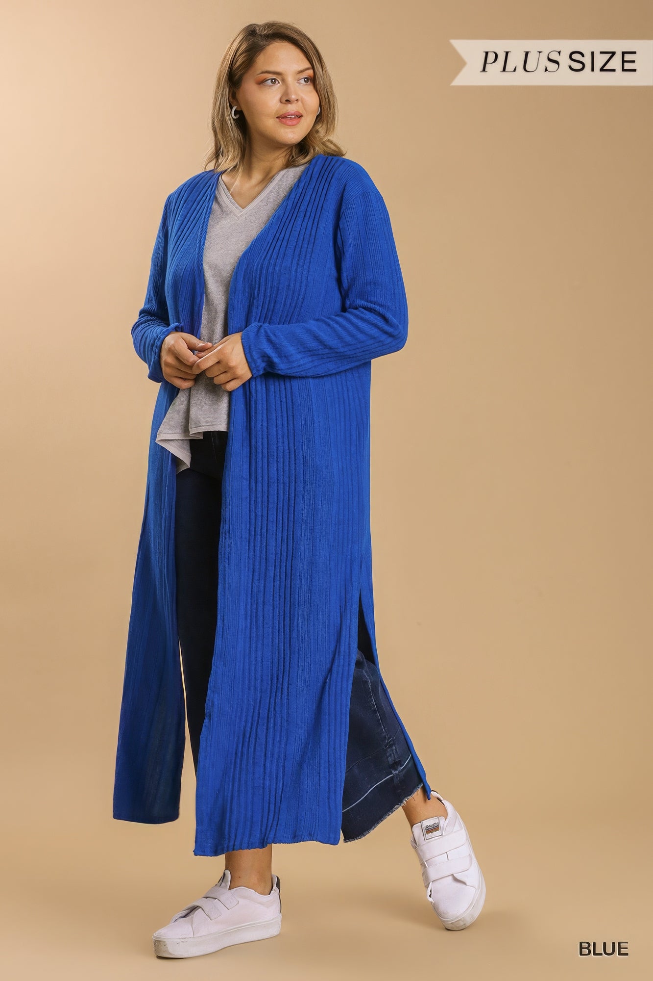 THE TANIA Open Front Long Body Cardigan