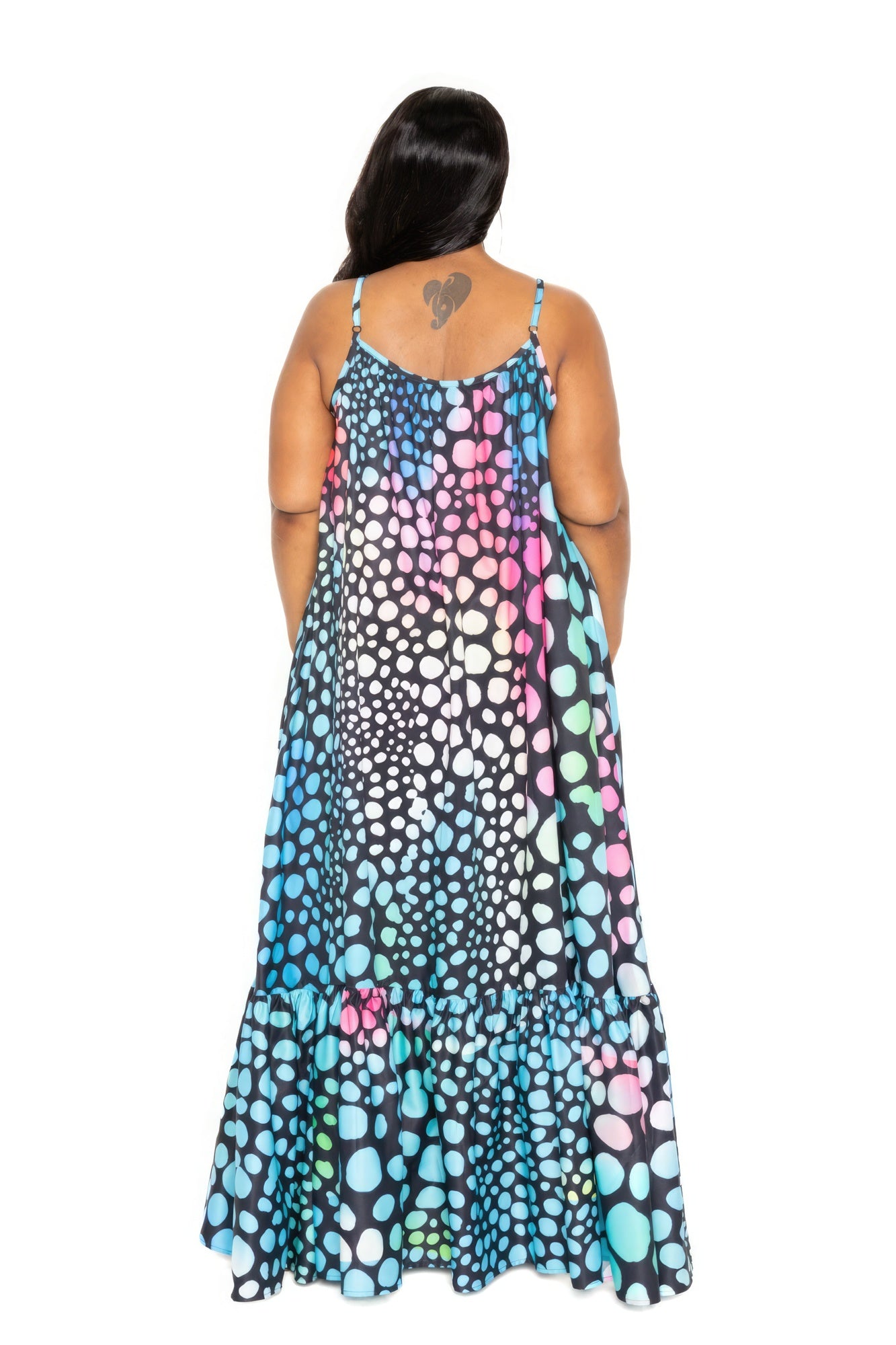 THE ROSEY Printed Voluminous Maxi Dress