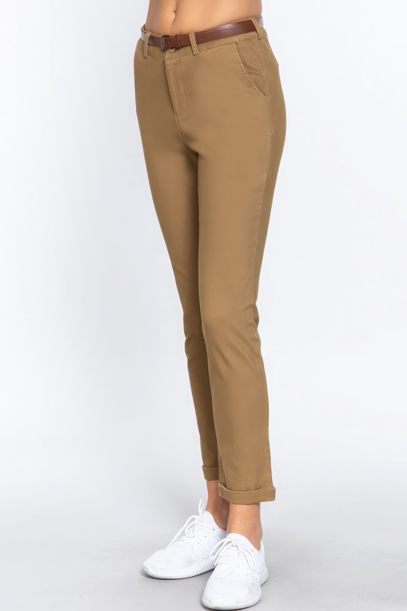 THE MARNI Cotton-span Twill Belted Long Pants